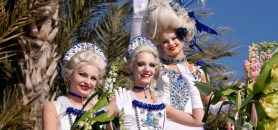 Bataille de fleurs sur la Promenade des Anglais au Carnaval de Nice