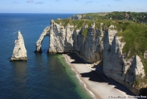 Falaises d’Etretat – l’arche et l’aiguille creuse d’Arsène Lupin