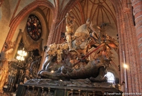 Storkyrkan, la cathédrale de Stockholm où Saint Georges terrasse le Dragon