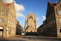 Grundtvigs Kirke, une église danoise moderne toute en briques