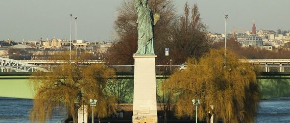 Statue de la Liberté de l’île des cygnes à Paris – une maquette signée Bartholdi